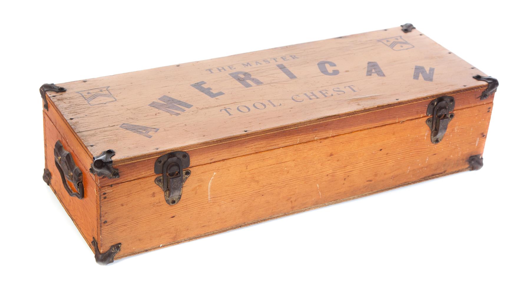 Appraisal: CHILD'S TOOL CHEST American early th century The Master American