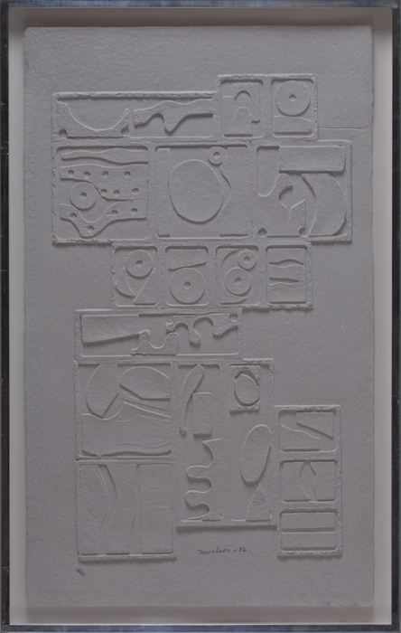 Appraisal: LOUISE NEVELSON - SKY GATE Cast paper x in sheet