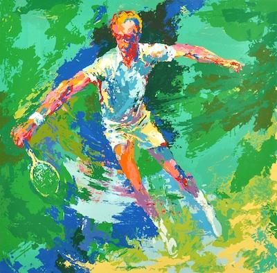 Appraisal: Leroy Neiman American b Stan Smith Serigraph signed in pencil