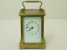 Appraisal: Carriage clock time only with key to top of handle