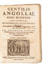 Appraisal: COUTO ANTONIO DE S J editor Gentilis Angollae fidei mysteriis