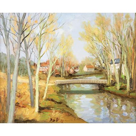 Appraisal: Marcel Dyf French - La Mauldre a Mareil Ile de