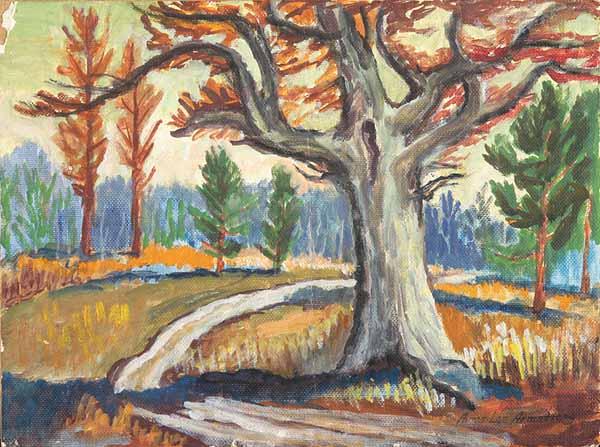 Appraisal: Amos Lee Armstrong American Louisiana - Old Pecan Tree Near