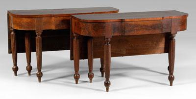 Appraisal: Kentucky Federal cherry dining table in two sections poplar secondary