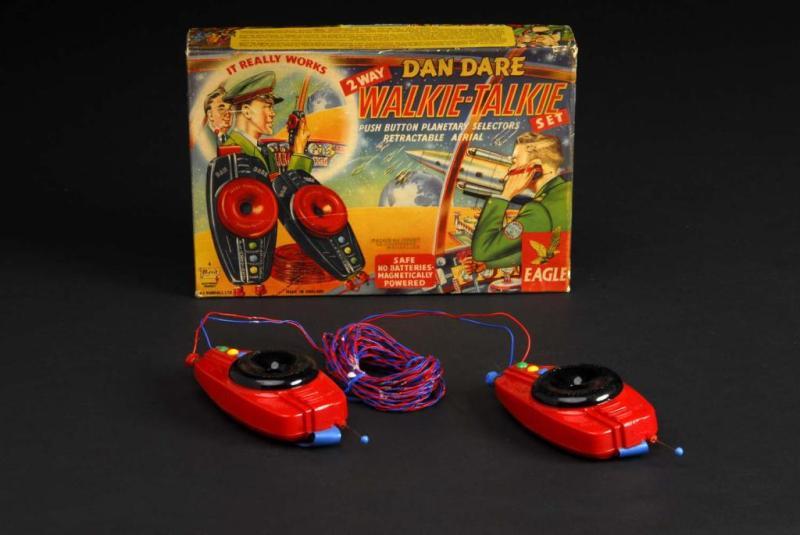 Appraisal: Dan Dare Toy Walkie-Talkie Set Description English Walkie-talkies are plastic