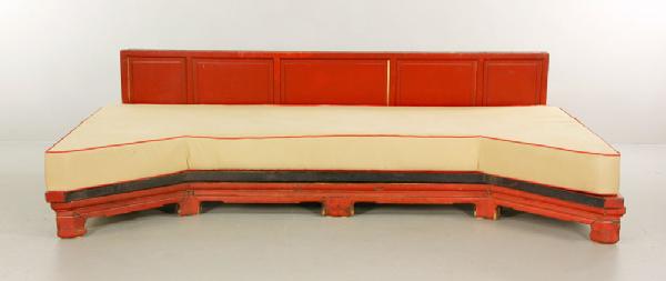 Appraisal: - Opium Bed Assembled Couch Couch comprised of opium bed