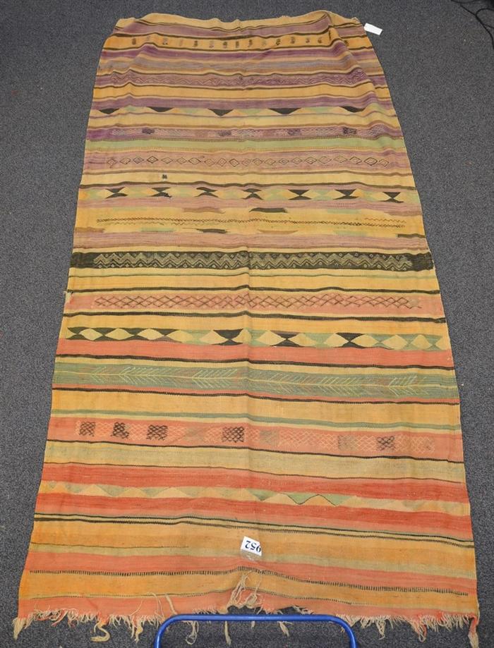 Appraisal: Woven Kilim blankets th Century Morocco one measures x