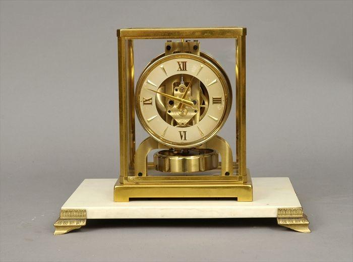 Appraisal: LeCoultre Brass and Glass Atmos Clock x in