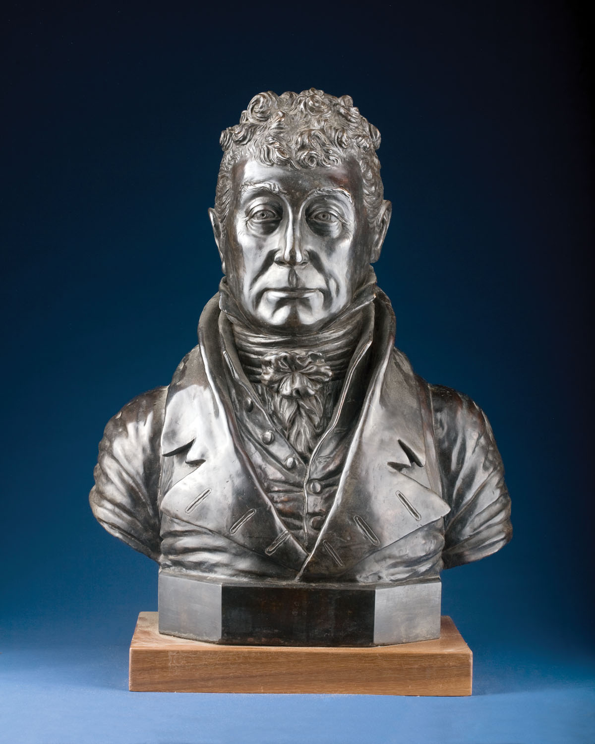 Appraisal: BRONZE BUST OF THE MARQUIS DE LAFAYETTE AFTER WILLIAM RUSH