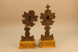 Appraisal: th C Reliquary w Hair Height in