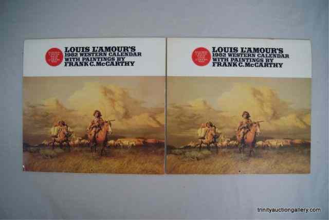 Appraisal: Louis L'Amour Western Art CalendersFeaturing art by Frank McCarthy and