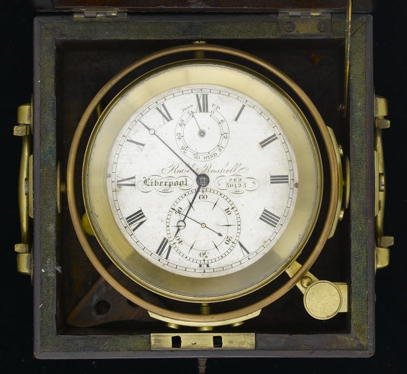 Appraisal: AN ENGLISH TWO-DAY MARINE CHRONOMETER signed on the silvered dial