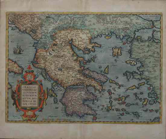 Appraisal: ORTELIUS GRAECIAE UNIVERSAE SECUNDUM HODIERNUM SITUM NEOTERICA DE SCRIPTIO circa