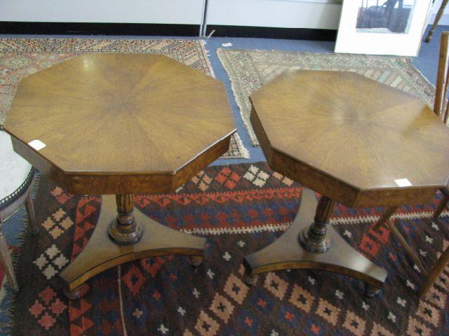 Appraisal: Pair of Beacon Hill Side Tables octagon top