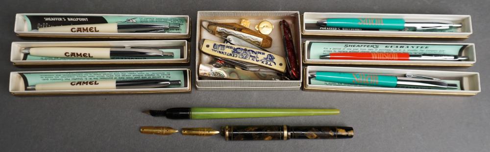 Appraisal: COLLECTION OF PENS AND POCKET KNIVES INCLUDING SCHAEFFER'S AND SWISSCollection