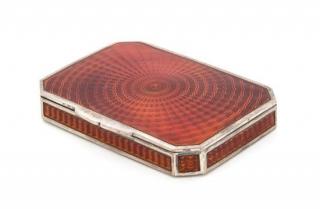 Appraisal: A Continental Enameled Silver Snuff Box Maker's Mark FS of