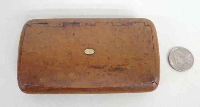 Appraisal: Early burly snuff box