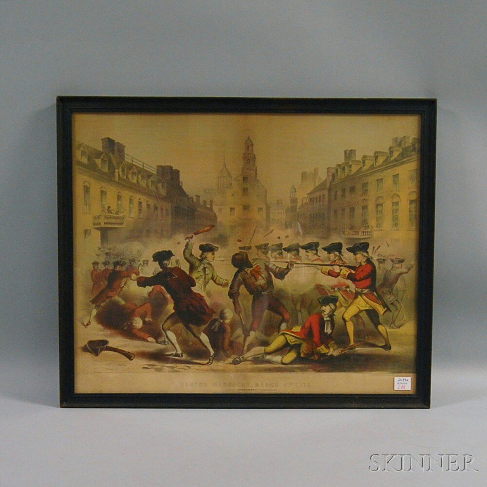 Appraisal: J H Bufford lithographer Boston th Century BOSTON MASSACRE MARCH