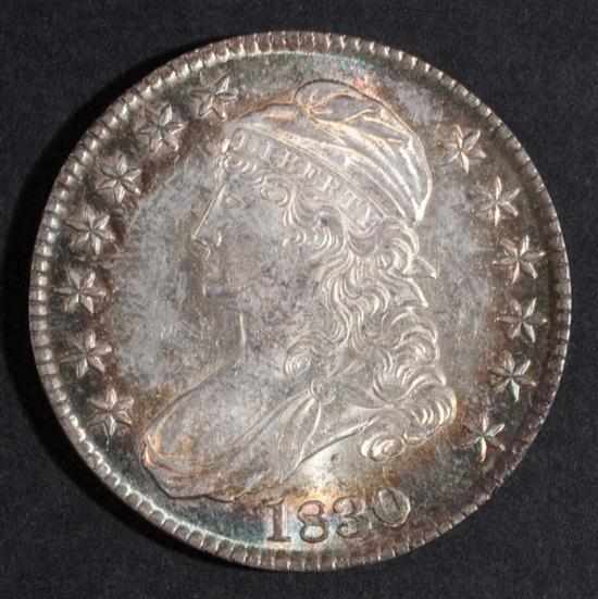 Appraisal: United States capped bust type silver half dollar large ''