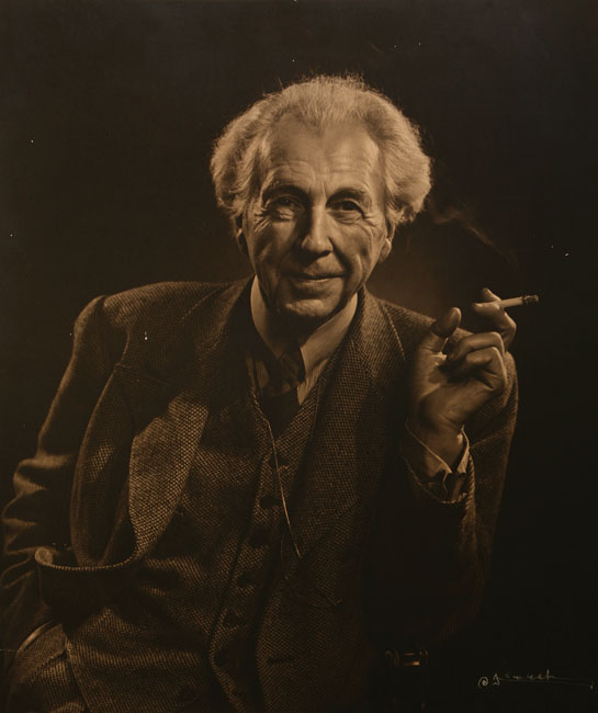 Appraisal: Yousuf Karsh - photograph of Frank Lloyd Wright signed Karsh