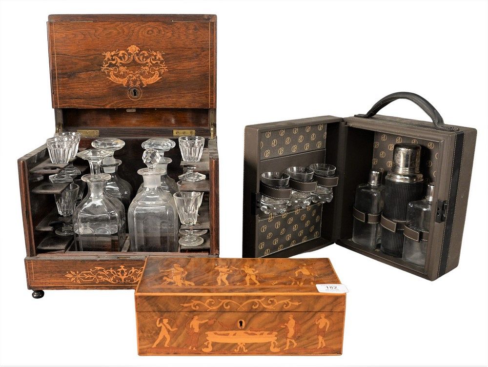 Appraisal: Three Piece Lot to include two sets of tantalus one