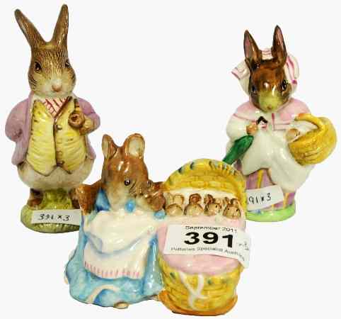 Appraisal: Beswick Beatrix Potter Figures Mrs Rabbit BP b st version