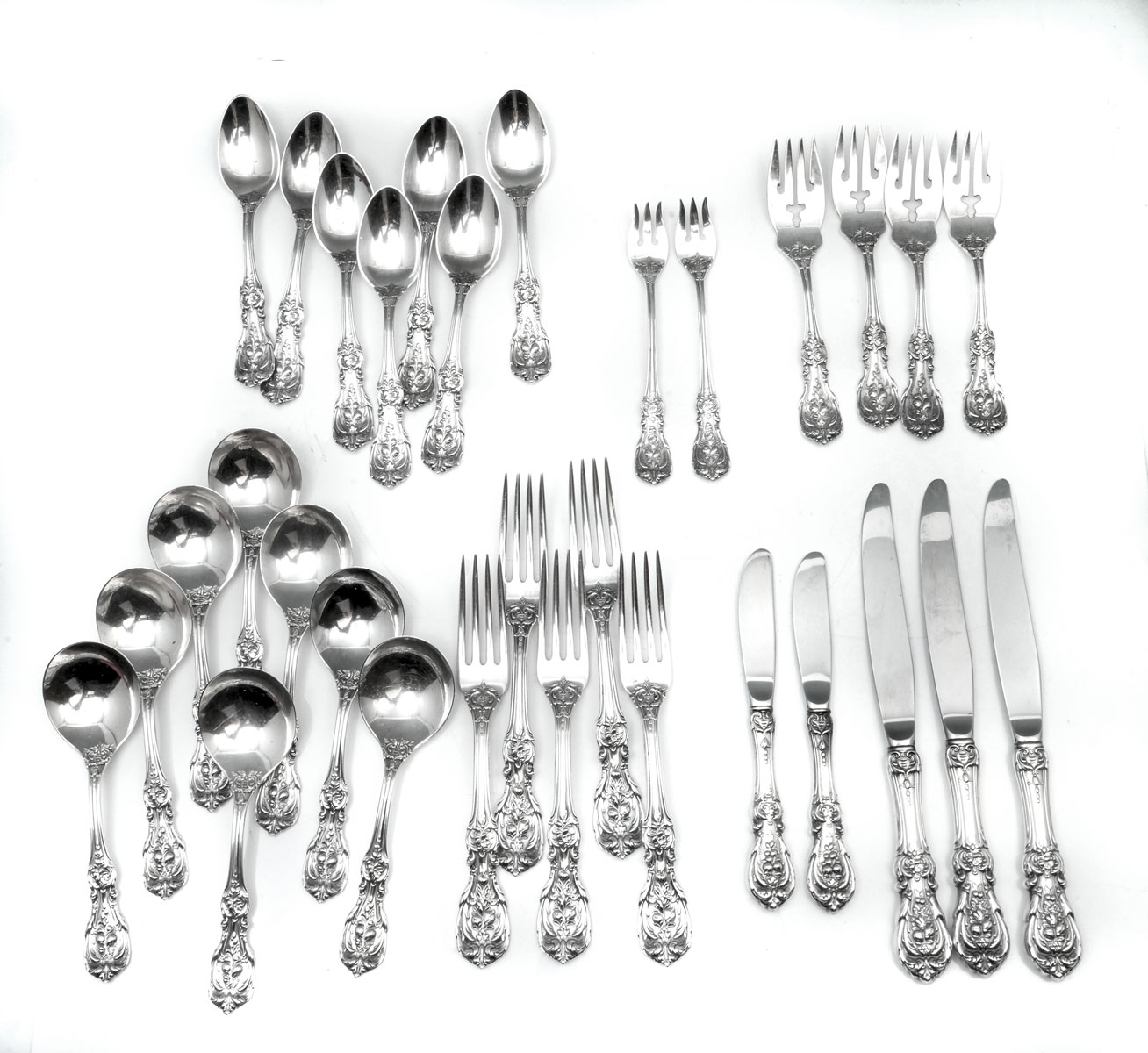 Appraisal: PC REED BARTON ''FRANCIS I'' STERLING SILVER FLATWARE Approx Troy