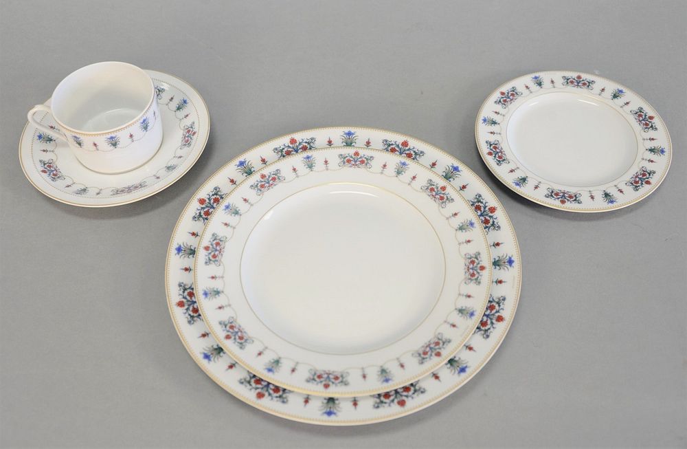 Appraisal: Christofle Ciselio sixty-eight piece partial service dinnerware set marked Christofle