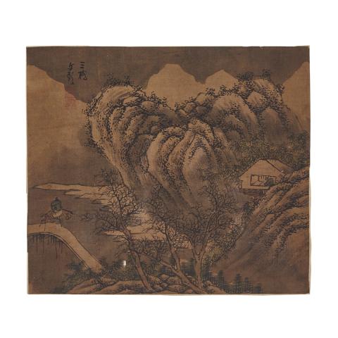 Appraisal: Chinese Painting Fragments Li Tang - and Wen Peng -