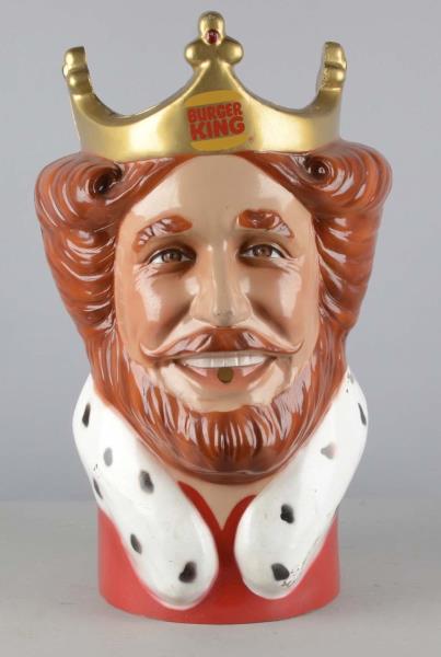 Appraisal: Burger King Head Helium Tank Topper Plastic painted The Burger