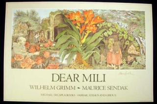 Appraisal: Maurice Sendak DEAR MILI Artist Signed Poster Wilhelm Grimm Fairy