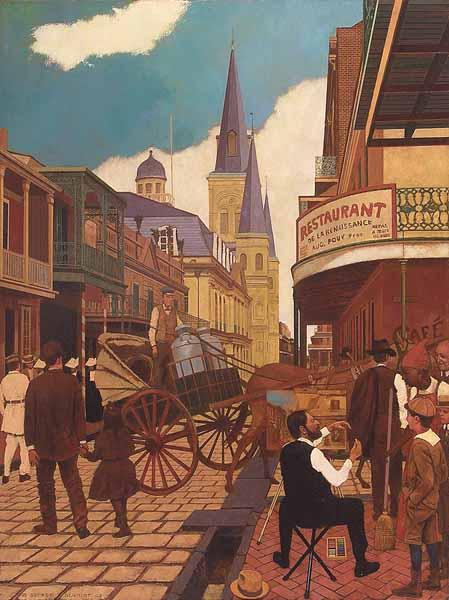 Appraisal: George Schmidt American New Orleans b William Woodward Painting in