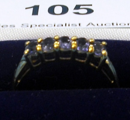 Appraisal: CT Purple Sapphire stone Ring size R retail price