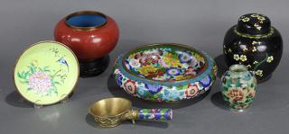 Appraisal: Chinese Cloisonne Enamel Items lot of Chinese cloisonne enameled items