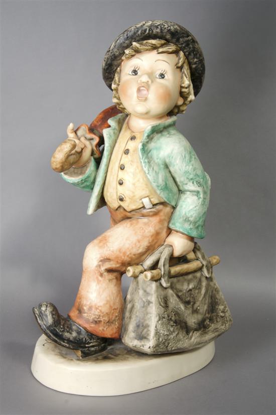 Appraisal: A Hummel Display Figurine The Merry Wanderer Height inches