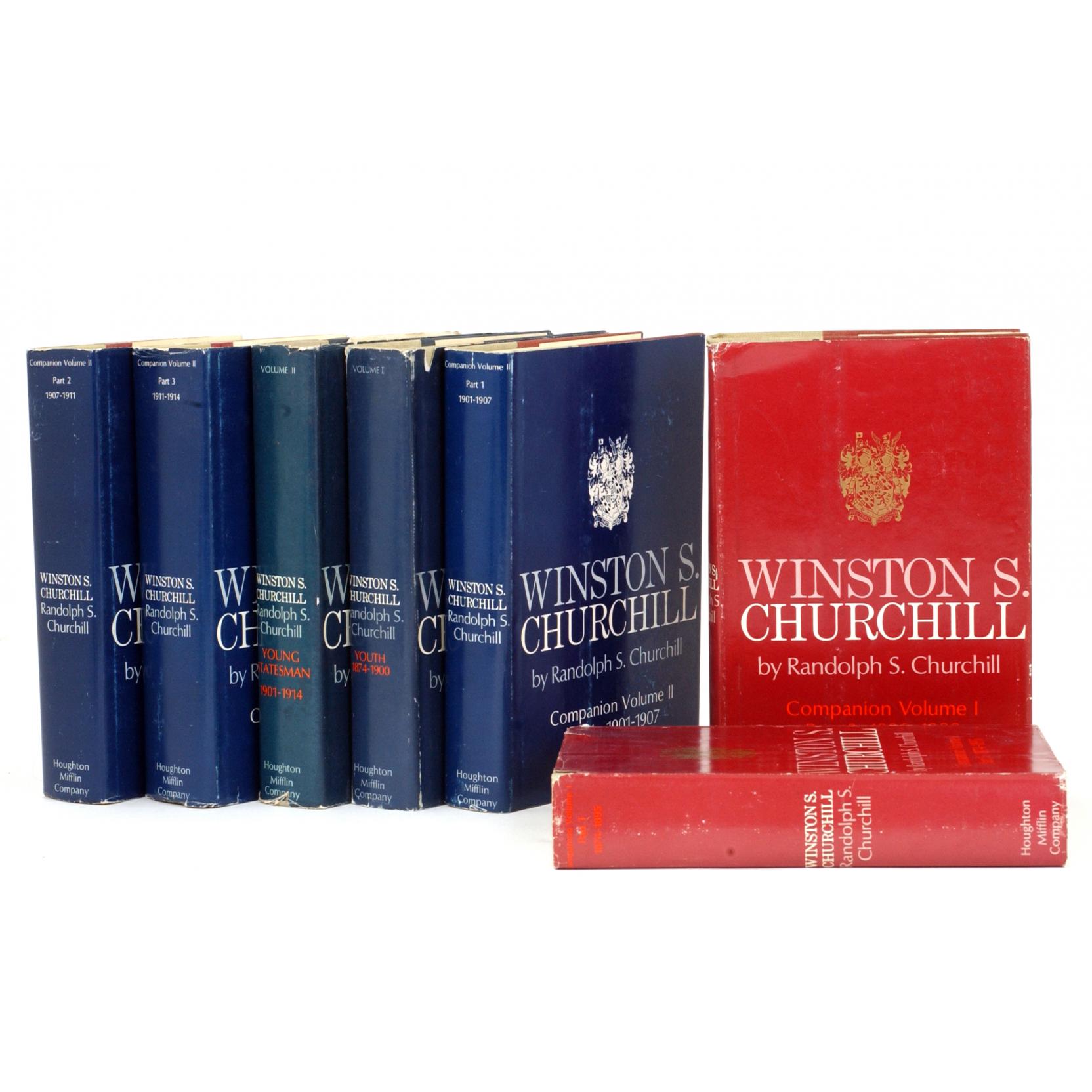 Appraisal: Seven Biographical Volumes Winston S Churchill Biography by Randolph S