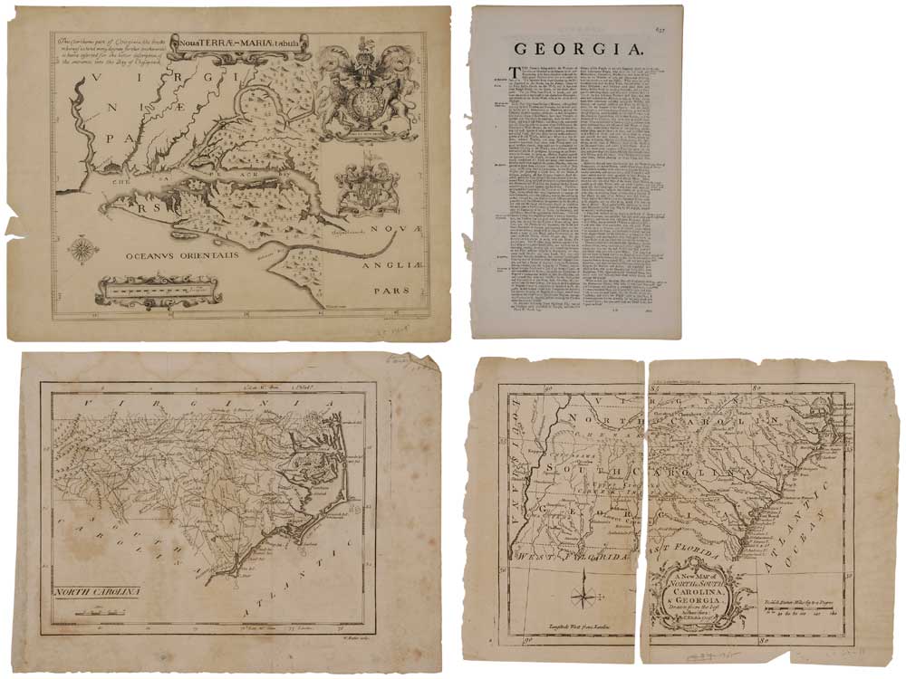 Appraisal: Three Maps of the Southeastern United States American or British