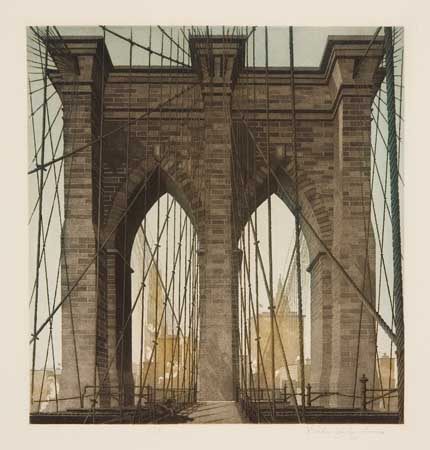 Appraisal: JOHN TAYLOR ARMS The Gates of the City Color aquatint