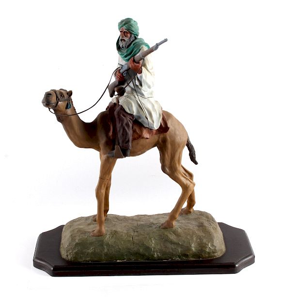 Appraisal: Original G C Wentworth Arab on Camel Sculpture This is