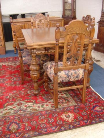 Appraisal: PC OAK DINING SUITE