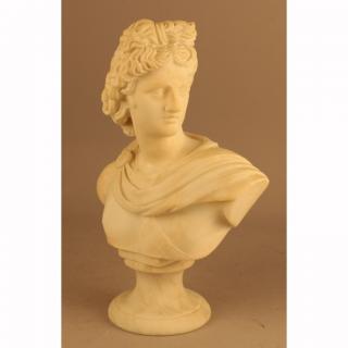 Appraisal: Antique Italian Alabaster Bust of a Male Signed 'Italy' on