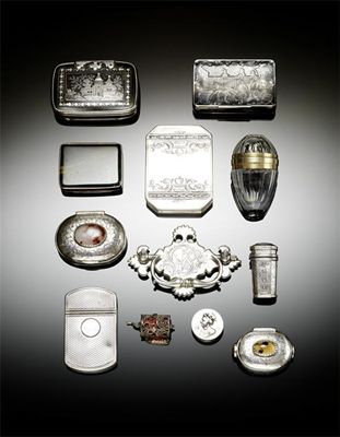 Appraisal: A late th century silver snuff box marked only with