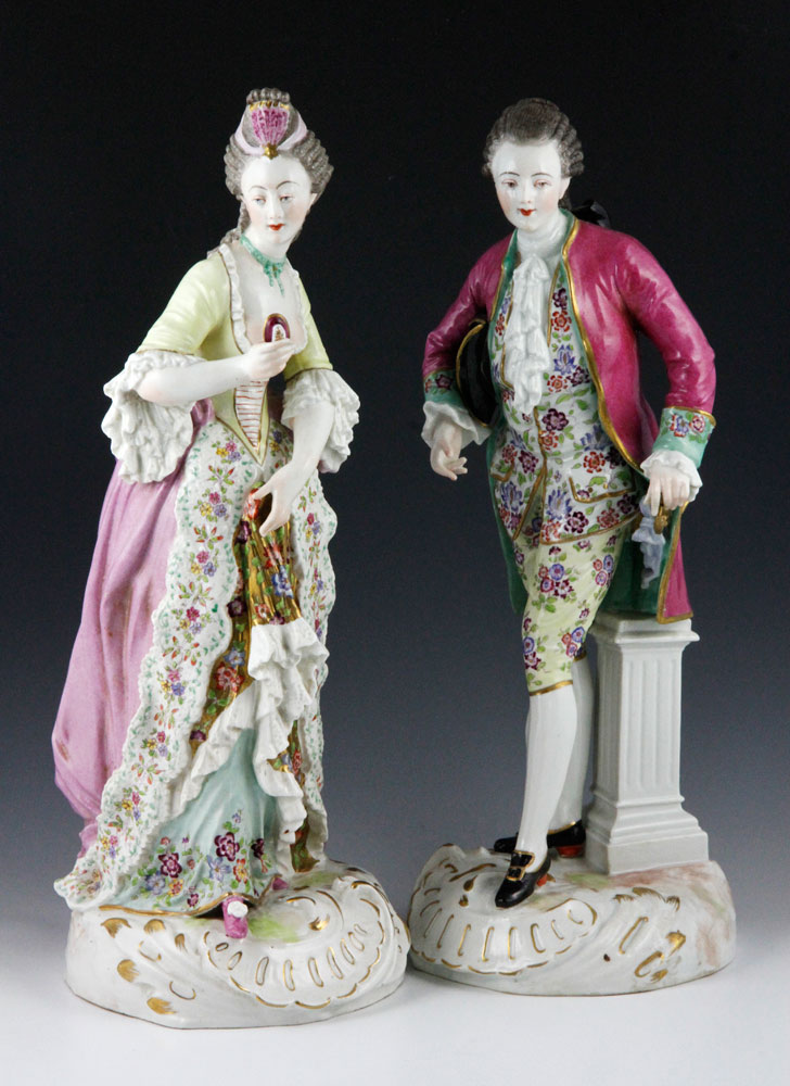 Appraisal: - th C Pair Samson Porcelain Figures th century pair