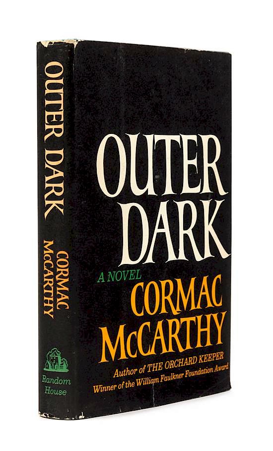 Appraisal: MCCARTHY Cormac b Outer Dark New York Random House FIRST