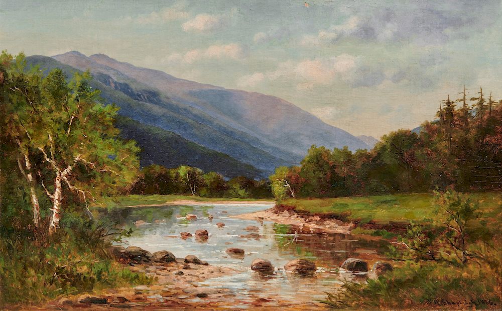 Appraisal: FRANK HENRY SHAPLEIGH American - Mount Washington and Ellis River