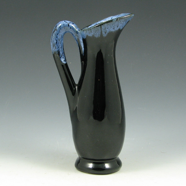 Appraisal: Anna Van Briggle Black White Pitcher - Mint Anna Van