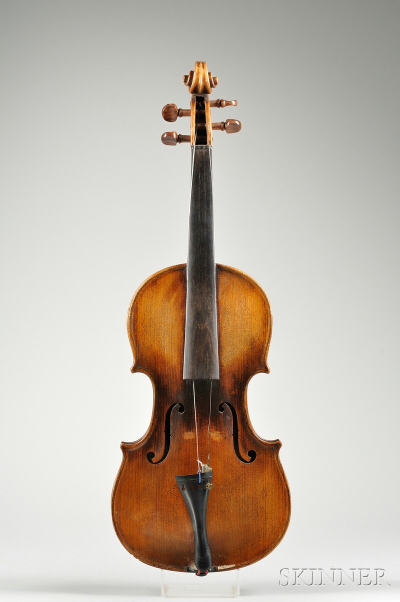 Appraisal: French Violin Caussin School c labeled IOFREDUS CAPPA length of