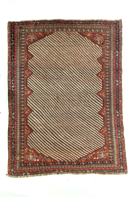 Appraisal: ORIENTAL RUG First half- th century Afshar Striped ground '