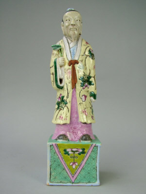 Appraisal: A Chinese Famille rose Immortal figure enamelled with flowers and