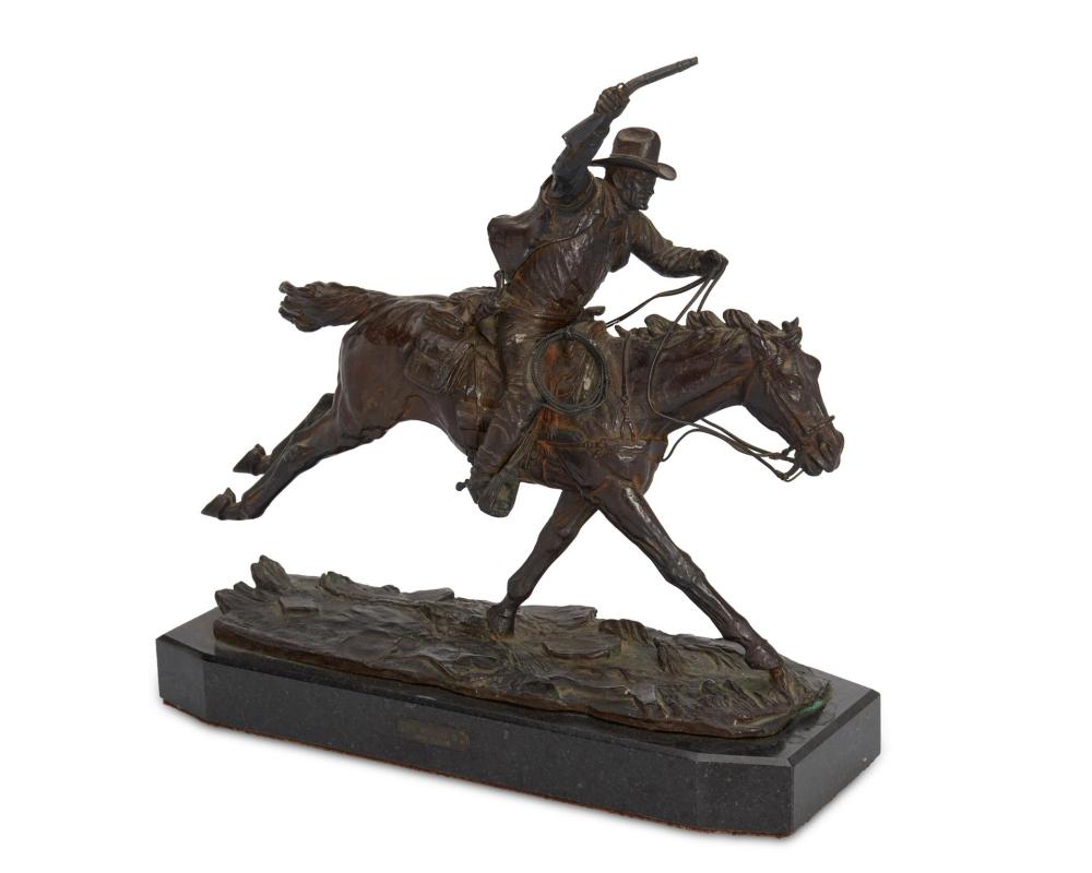 Appraisal: Harry Jackson - The Marshal III Patinated bronze on a